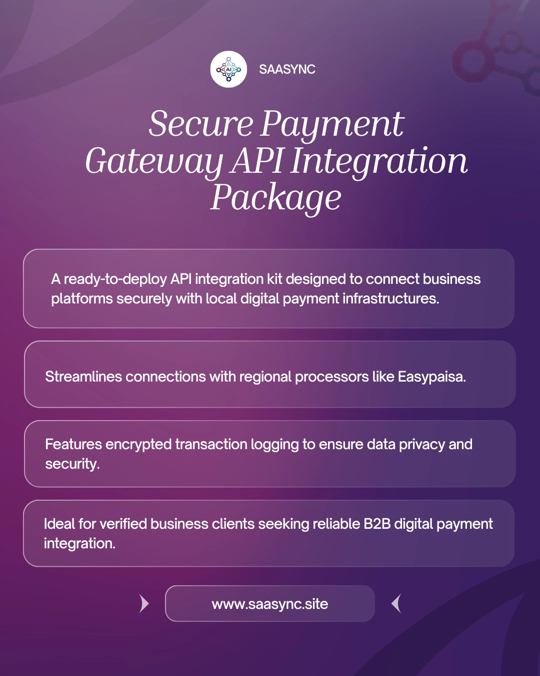 Secure Payment Gateway API Integration Package